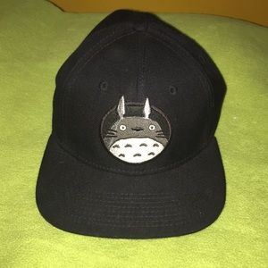 Black unisex Totoro snapback